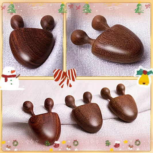 Masseur visage en bois de santal – Soulagement yeux et visage