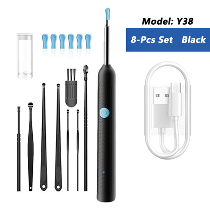 Nettoyeur d’oreille visuel avec caméra – Otoscope lumineux