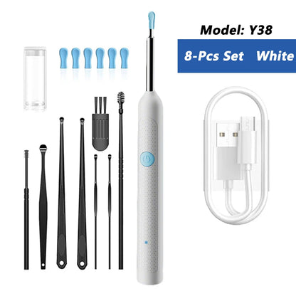 Nettoyeur d’oreille visuel avec caméra – Otoscope lumineux