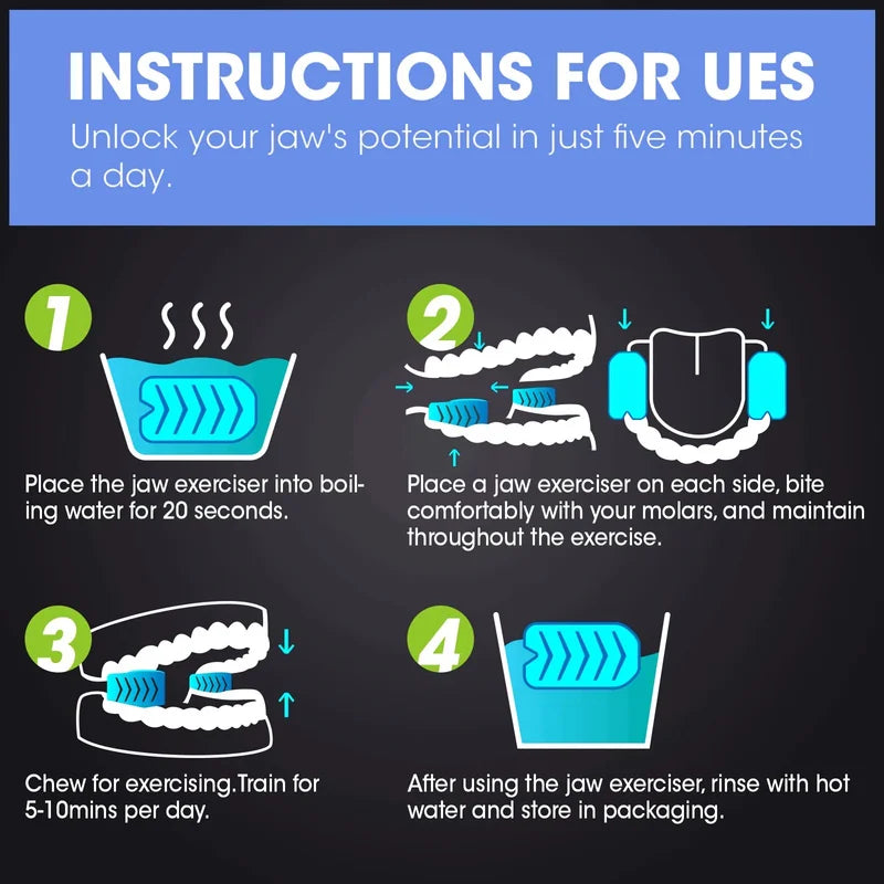 Balle Exercice Mâchoire Silicone 40/50/60 LBS – Entraîneur Facial & Mâchoire