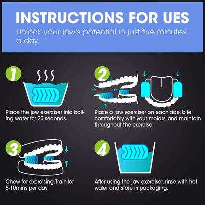 Balle Exercice Mâchoire Silicone 40/50/60 LBS – Entraîneur Facial & Mâchoire