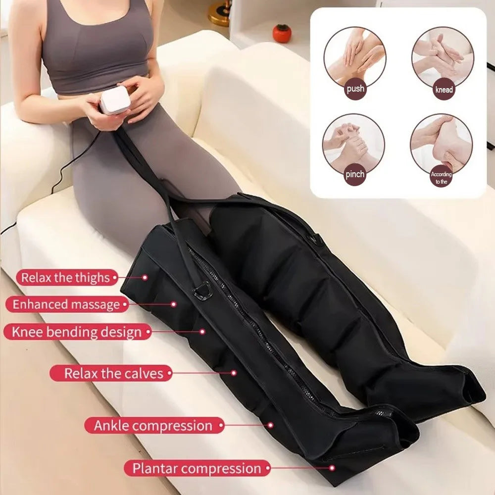Masseur Électrique Pneumatique JinKairui – Cuisses, Mollets & Pieds, Relaxation Profonde, Télécommande
