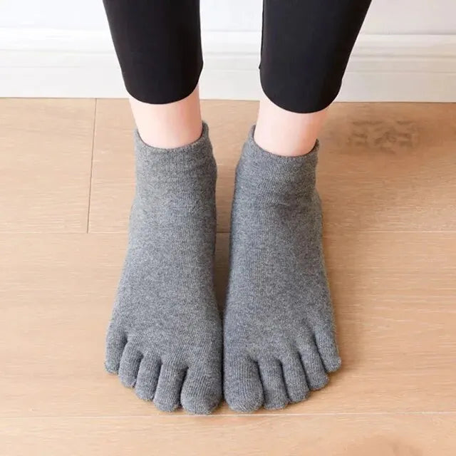 Chaussettes Pilates femmes – Cinq orteils antidérapantes