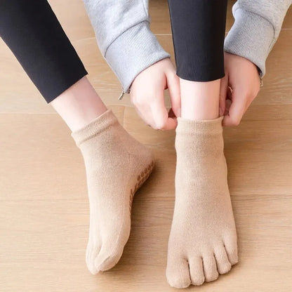 Chaussettes Pilates femmes – Cinq orteils antidérapantes