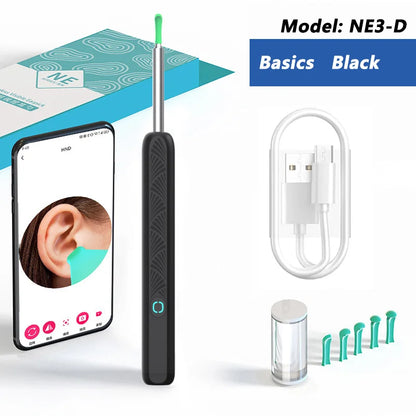 Nettoyeur d’oreille visuel avec caméra – Otoscope lumineux