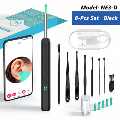 Nettoyeur d’oreille visuel avec caméra – Otoscope lumineux
